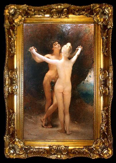 framed  Leon Joseph Florentin Bonnat Idylle, ta009-2